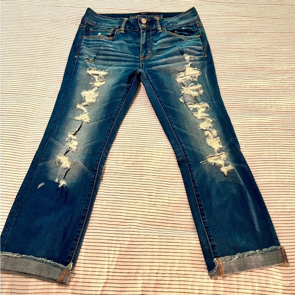 American Eagle Outfitters Blue Straight Leg Jeans